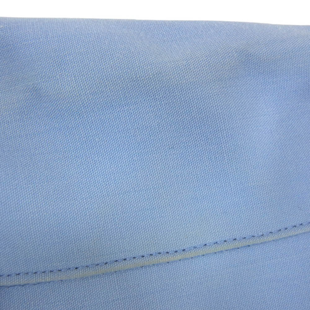 SOPHNET. ソフネット 25SS SOPH-250030 ORGANIC COTTON ZIP SHIRT オーガニック コットン ジップアップ 長袖 シャツ ブルー系 L【中古】
