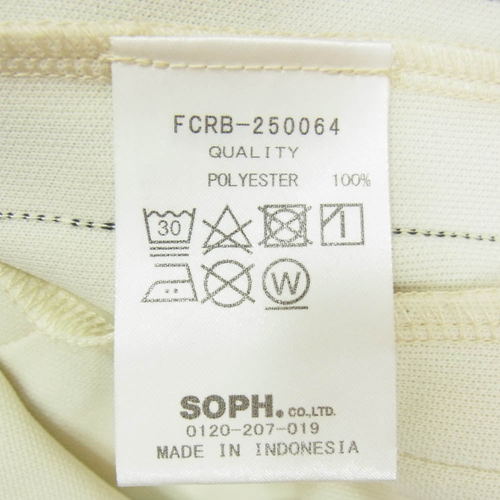 F.C.R.B. エフシーアールビー 25SS FCRB-250064 TRAINING TRACK PANTSトレーニング トラック パンツ オフホワイト系 XXL【中古】