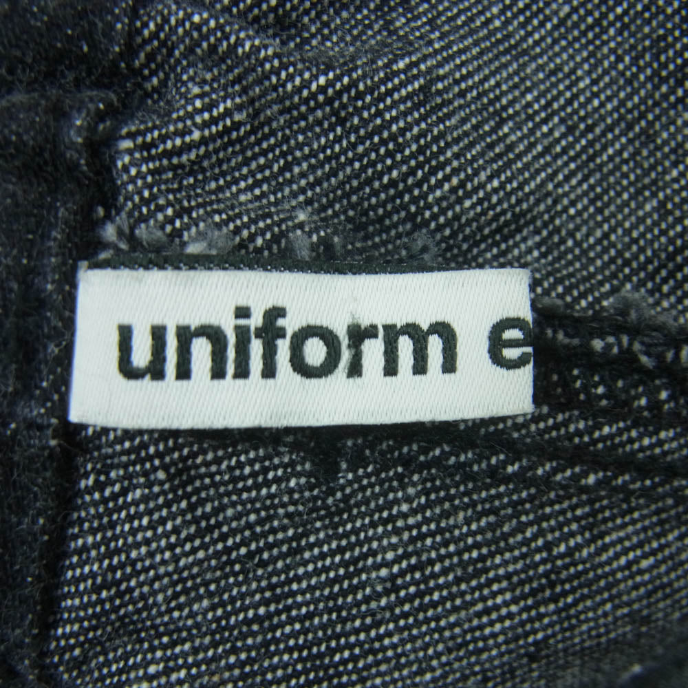 uniform experiment ユニフォームエクスペリメント UE-242035 ブラック デニム イージー パンツ 日本製 ブラック系 2【中古】