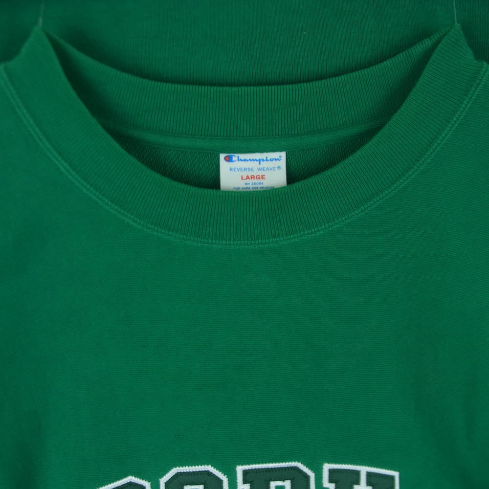 SOPHNET. ソフネット Champion チャンピオン 24SS C8-Z009 REVERSE WEAVE CREWNECK リバースウィーブ スウェット トレーナー グリーン系 L【中古】
