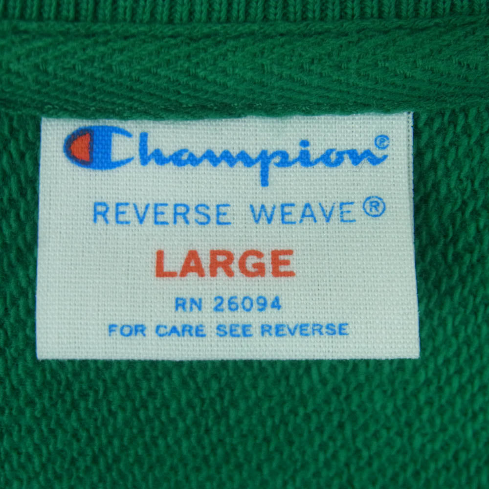 SOPHNET. ソフネット Champion チャンピオン 24SS C8-Z009 REVERSE WEAVE CREWNECK リバースウィーブ スウェット トレーナー グリーン系 L【中古】