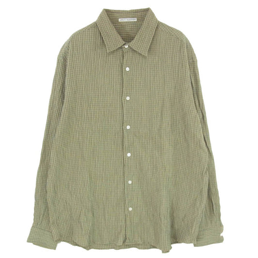 uniform experiment ユニフォームエクスペリメント 25SS UE-250016 FADE SHIRT フェード 長袖 シャツ カーキ系 3【中古】