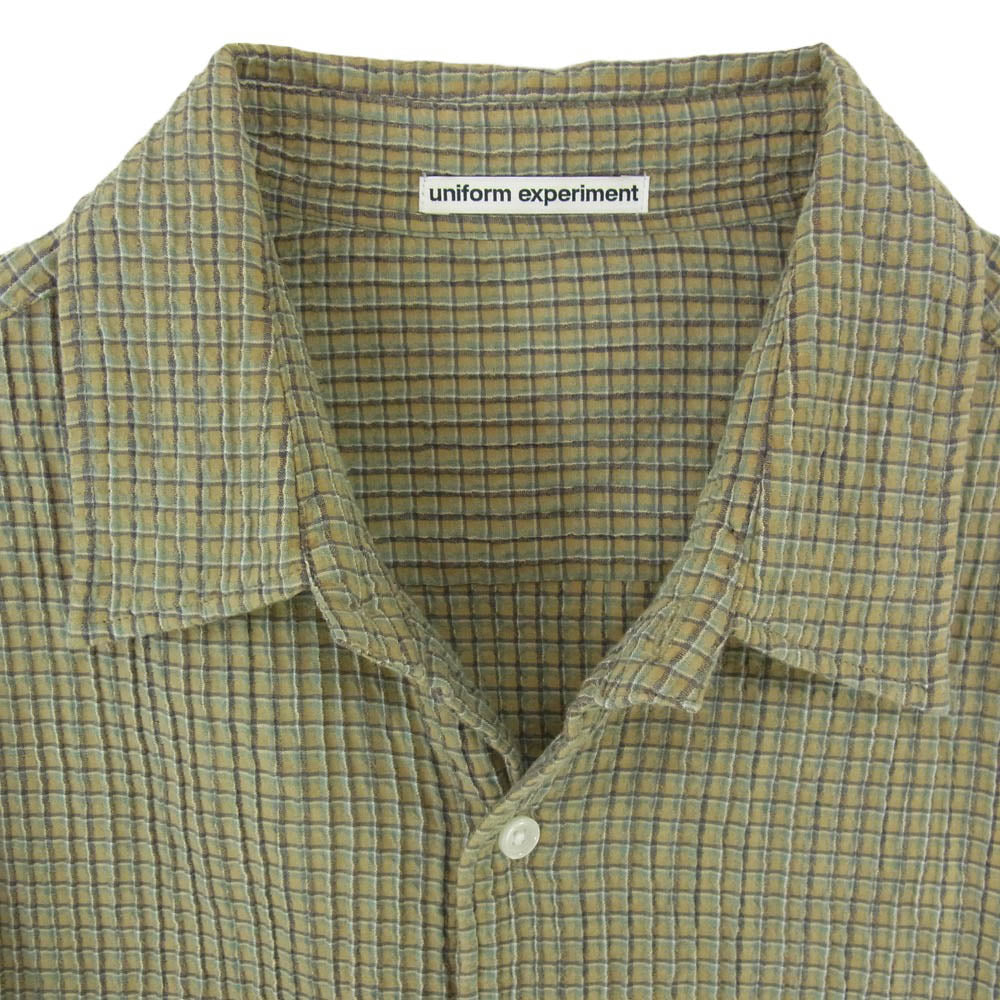 uniform experiment ユニフォームエクスペリメント 25SS UE-250016 FADE SHIRT フェード 長袖 シャツ カーキ系 3【中古】
