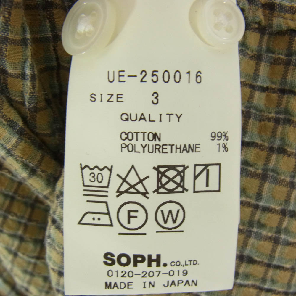 uniform experiment ユニフォームエクスペリメント 25SS UE-250016 FADE SHIRT フェード 長袖 シャツ カーキ系 3【中古】