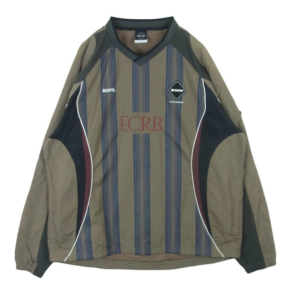 F.C.R.B. エフシーアールビー 25AW FCRB-252001 EXHIBITION GAME PISTE エキシビション ゲーム ピステ 長袖 カットソー グレー系 ネイビー系 グレイッシュベージュ系 L【中古】