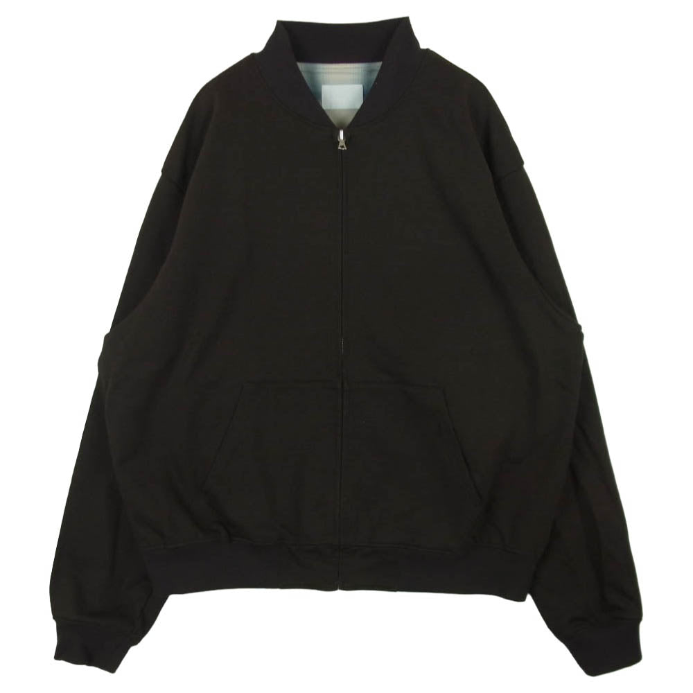 SOPHNET. ソフネット 26SS SPNT-260039 ZIP-UP SWEAT JACKET ジップアップ スウェット ジャケット ブルゾン ダークブラウン系 3【中古】