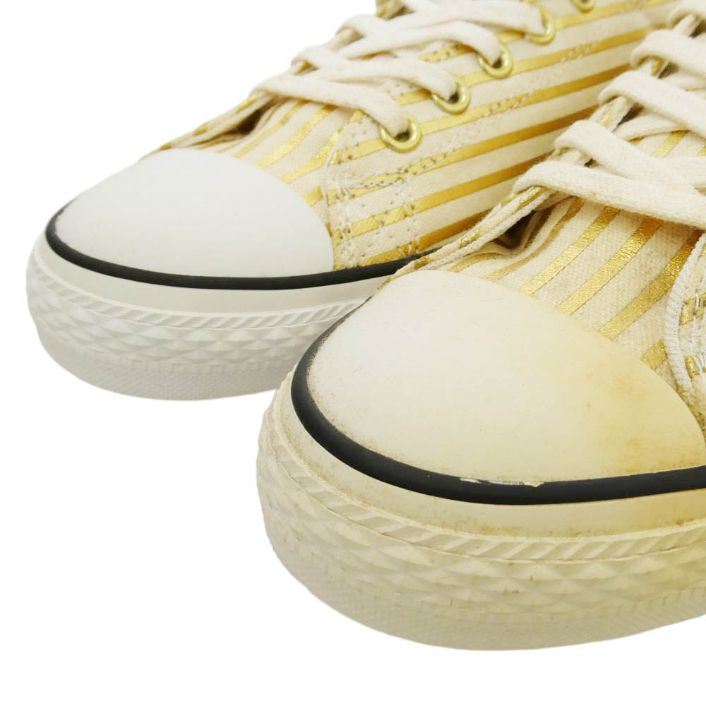 FRAGMENT DESIGN フラグメントデザイン CONVERSE コンバース 148371C × CONVERSE コンバース Chuck Taylor All Star Ox チャックテイラー スケート オックス スニーカー ホワイト系 ゴールド系 27.5cm【中古】