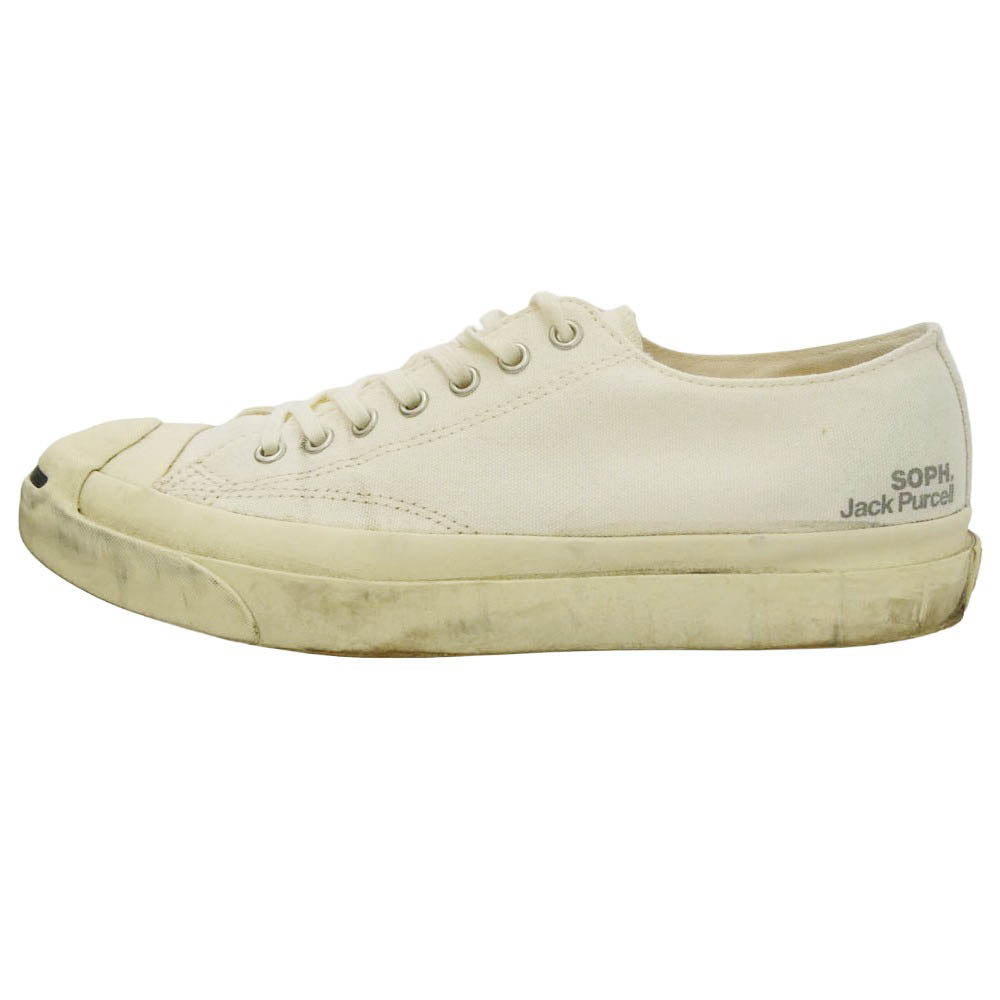 SOPH ソフ CONVERSE コンバース 1SE792 × CONVERSE コンバース JACK PURCELL ジャックパーセル ローカット スニーカー オフホワイト系 28cm【中古】