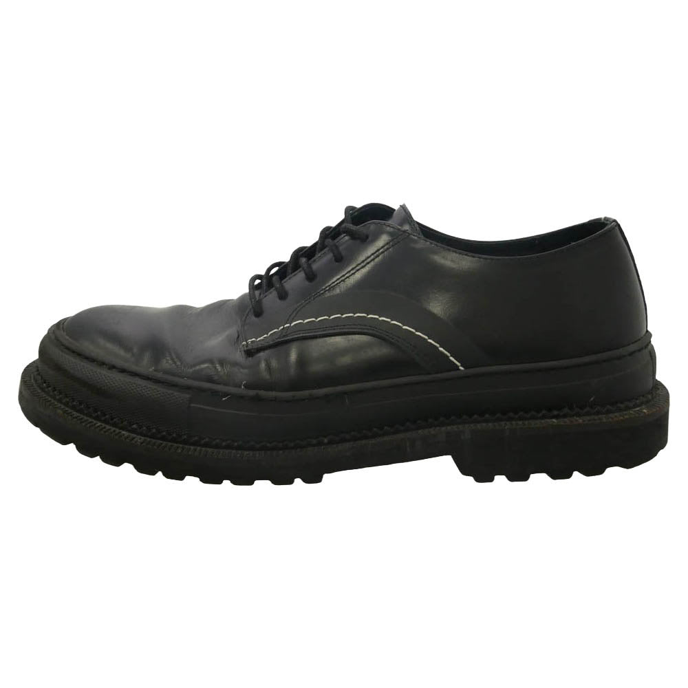uniform experiment ユニフォームエクスペリメント × Amb プレーントゥ シューズ ブラック系 42【中古】