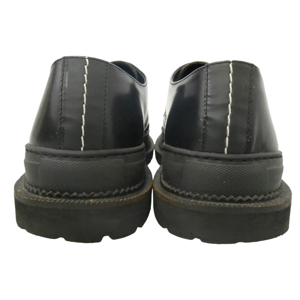 uniform experiment ユニフォームエクスペリメント × Amb プレーントゥ シューズ ブラック系 42【中古】