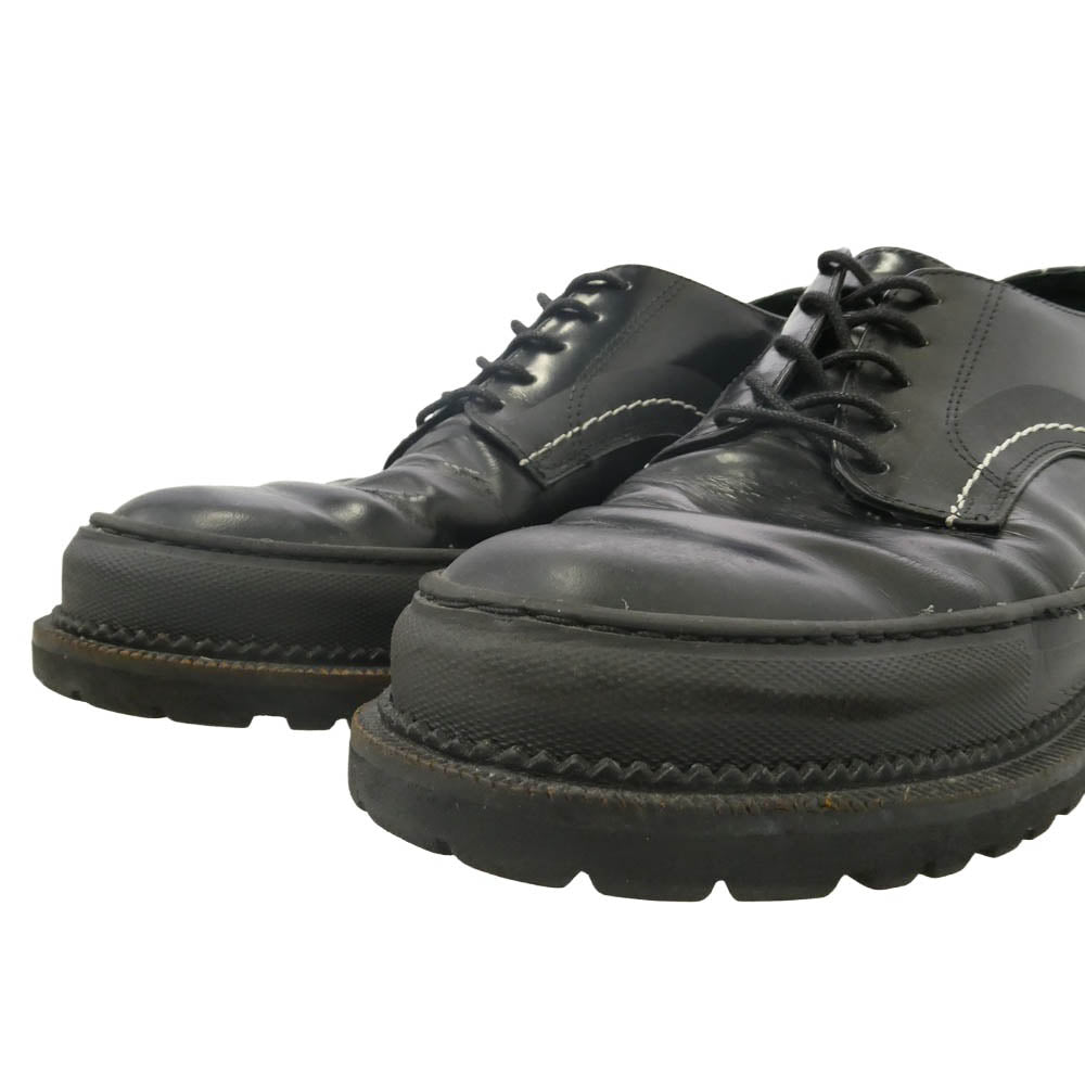 uniform experiment ユニフォームエクスペリメント × Amb プレーントゥ シューズ ブラック系 42【中古】