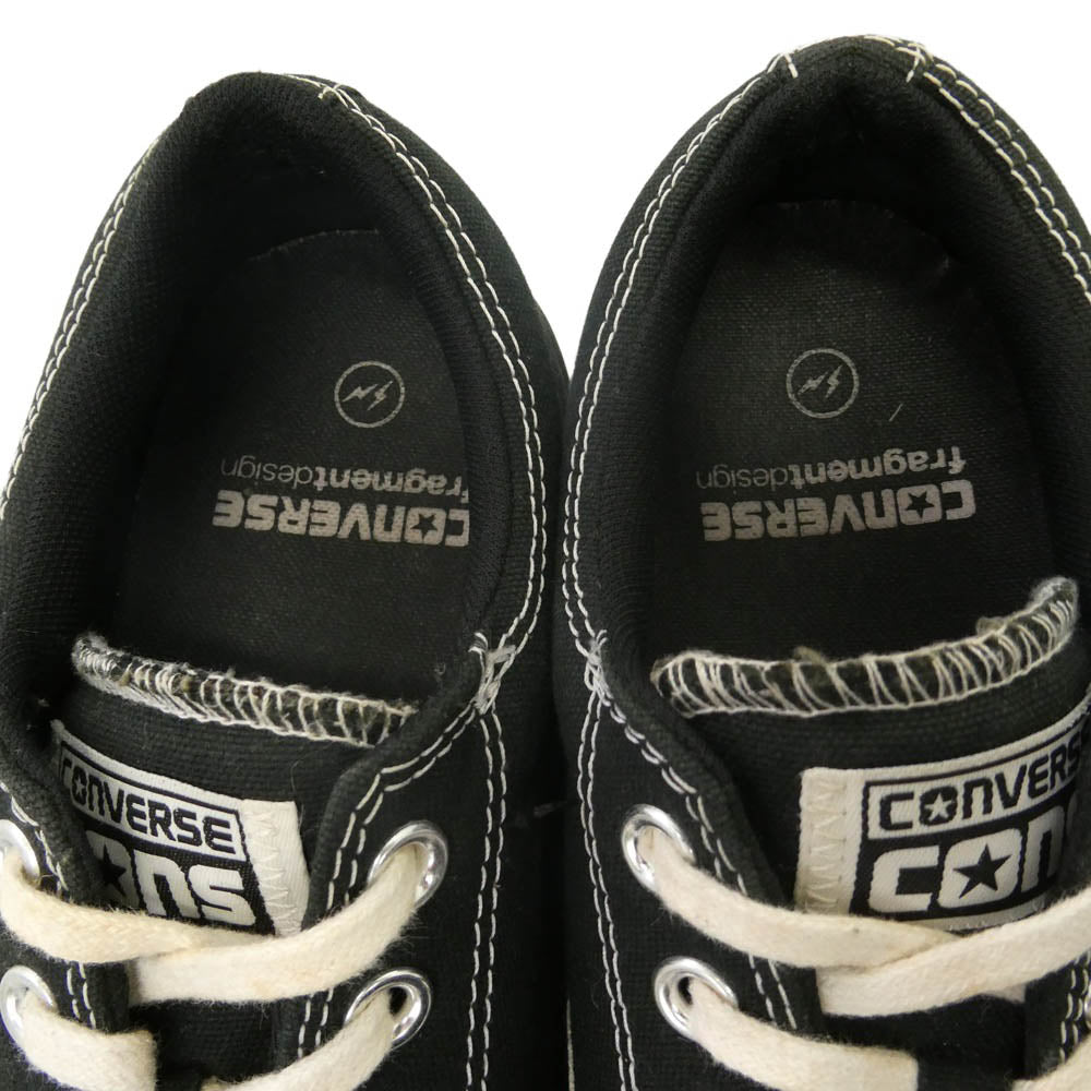 FRAGMENT DESIGN フラグメントデザイン CONVERSE コンバース 148368C × CONVERSE コンバース CONS CTAS PRO OX スニーカー ブラック ブラック系 ホワイト系 27cm【中古】