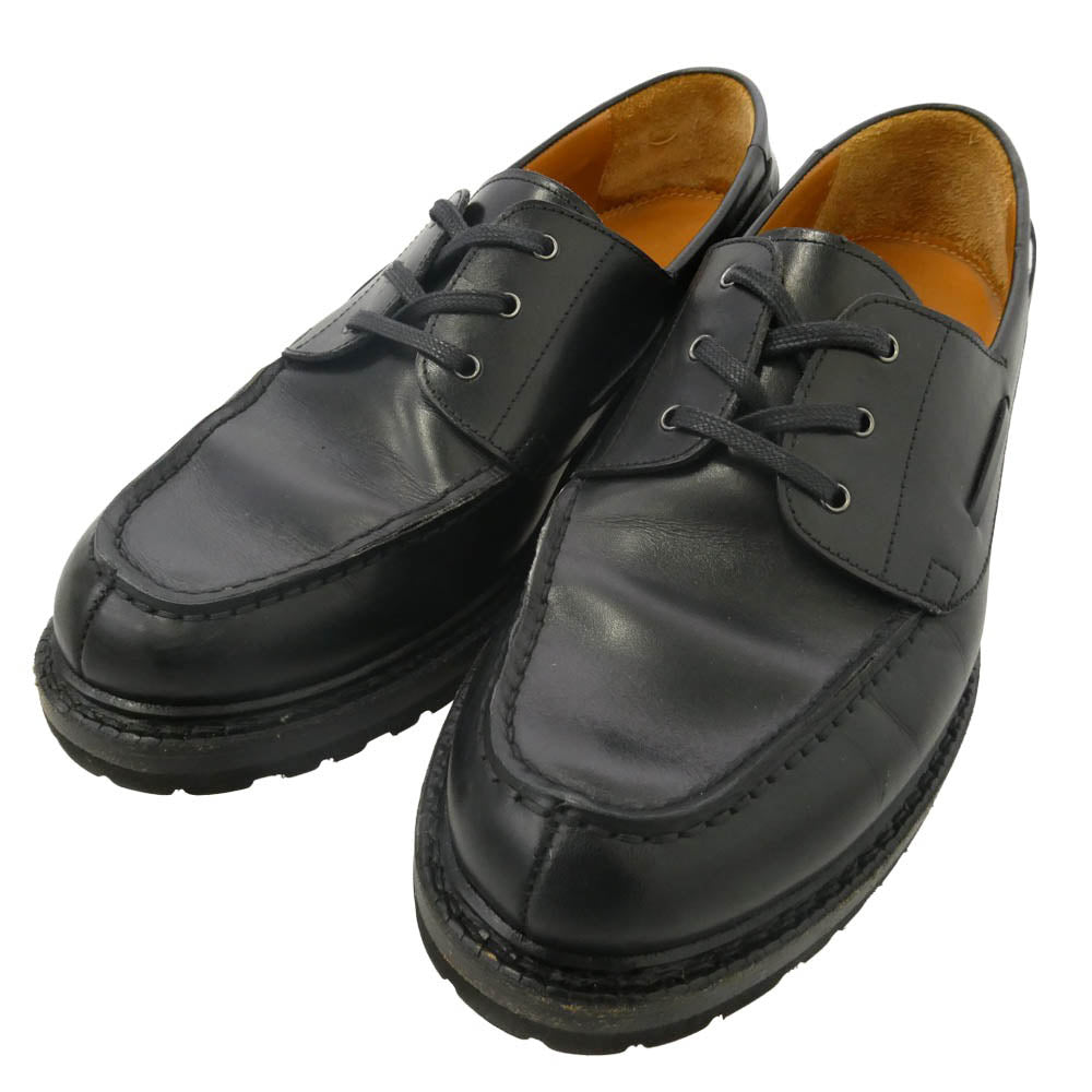 SOPHNET. ソフネット LEATHER BOAT SHOES レザー ボートシューズ モカシン シューズ ブラック系 8【中古】