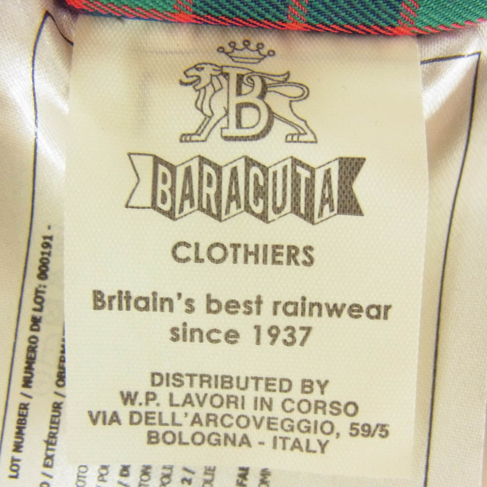 BARACUTA バラクータ 000191 裏地チェック g9 ハリントン ジャケット スウィンング トップ ブラウン系 38【中古】