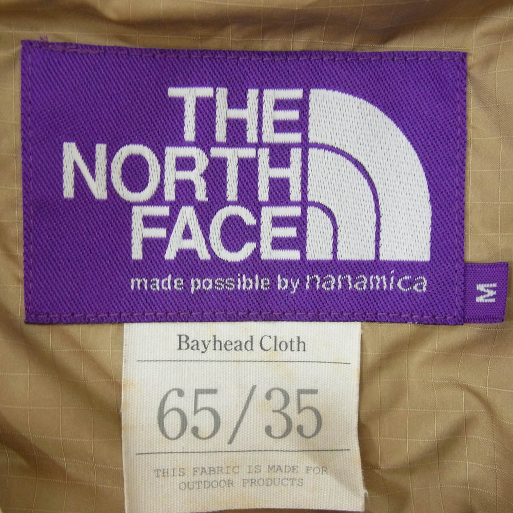 THE NORTH FACE ノースフェイス NP2854N PURPLE LABEL パープルレーベル Mountain Parka マウンテンパーカー ベージュ系 M【中古】
