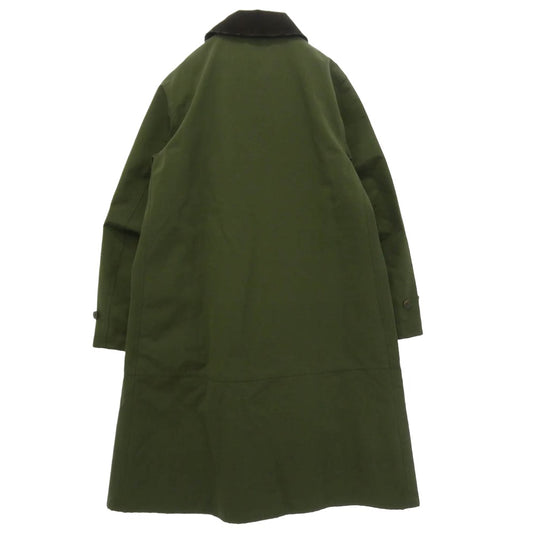 Barbour バブアー 1902195 SINGLE BREASTED COAT シングル ブレステッド ロング コート モスグリーン系 36【中古】