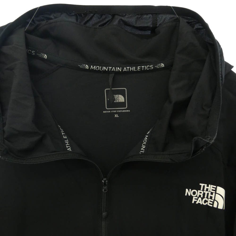 THE NORTH FACE ノースフェイス NP71975 ANYTIME WIND HOODIE エニー タイムウインド フーディ パーカー ナイロン ジャケット ブラック系 XL【中古】