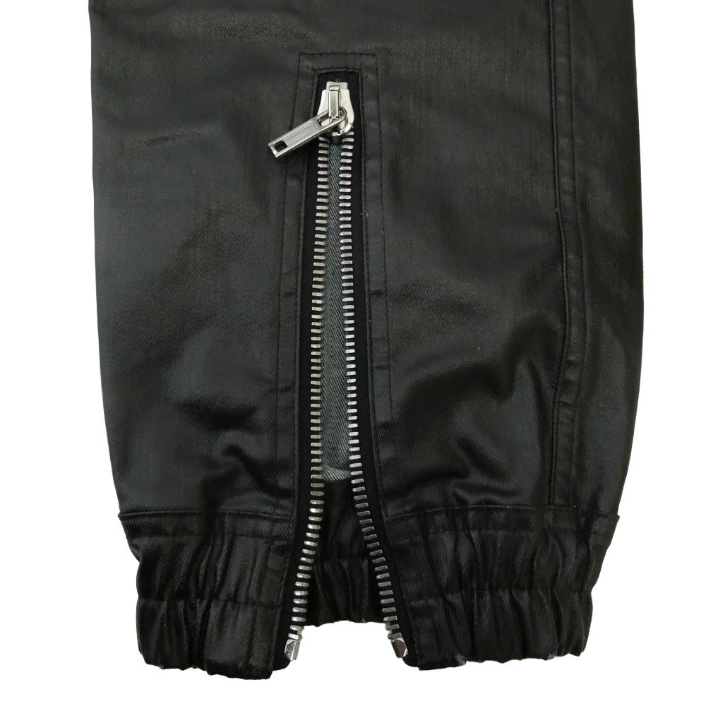Rick Owens リックオウエンス 24AW RU02D6377-SCT SCT素材 BAUHAUS CARGO PANTS コーティング加工 バウハウス カーゴパンツ ブラック系 52【中古】