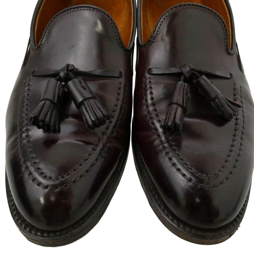 ALDEN オールデン 563 コードバン タッセルローファー レザーシューズ ダークブラウン系 8.5D【中古】