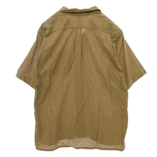 COMOLI コモリ 20SS R01-02011 ベタシャン オープンカラー 開襟 半袖シャツ ベージュ系 2【中古】