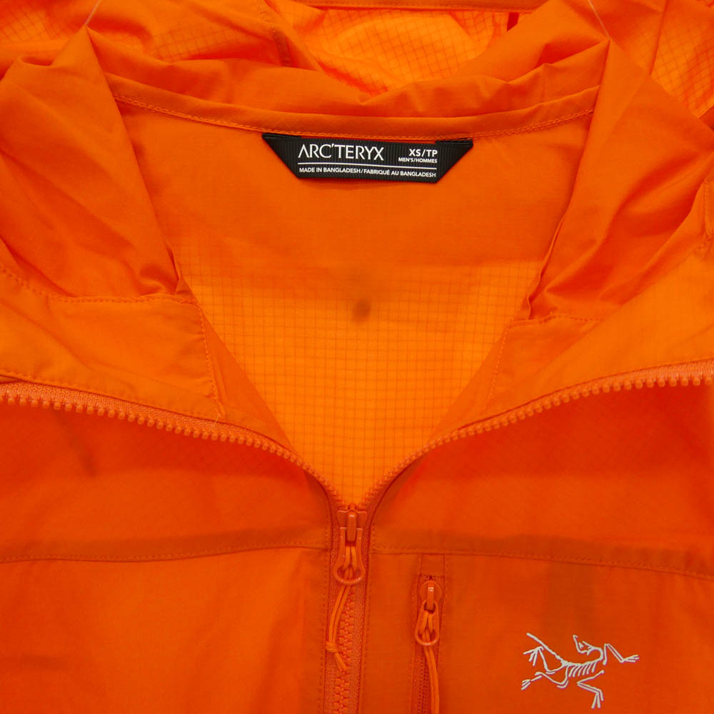 ARC'TERYX アークテリクス 25172 22年製 Squamish Hoody Mens スコーミッシュ フーディ メンズ ジャケット オレンジ系 XS【極上美品】【中古】