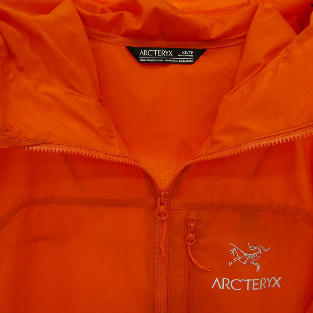 ARC'TERYX アークテリクス 25172 22年製 Squamish Hoody Mens スコーミッシュ フーディ メンズ ジャケット オレンジ系 XS【極上美品】【中古】