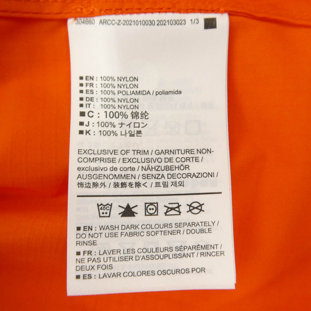 ARC'TERYX アークテリクス 25172 22年製 Squamish Hoody Mens スコーミッシュ フーディ メンズ ジャケット オレンジ系 XS【極上美品】【中古】