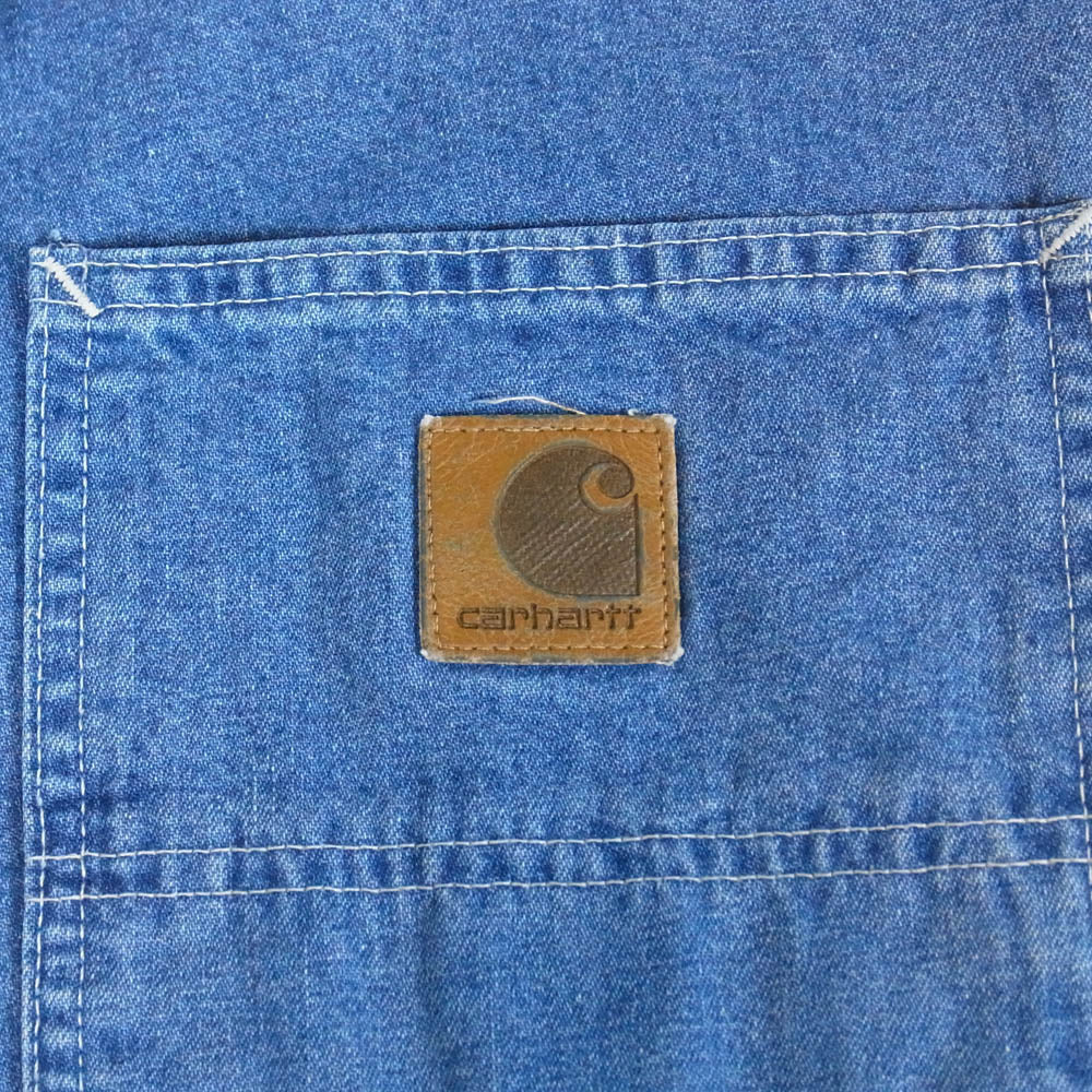 Carhartt カーハート 90s USA製 デニム カーペンター パンツ インディゴブルー系 44X32【中古】