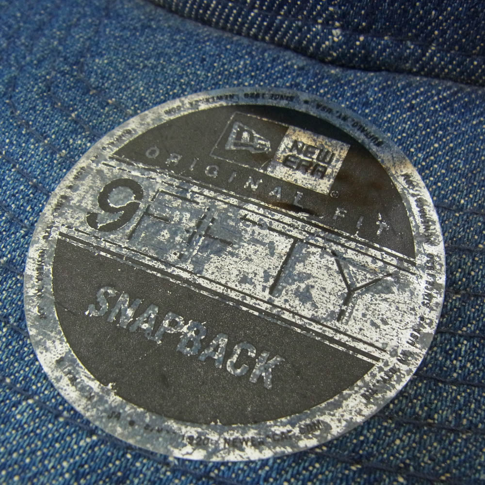 STUSSY ステューシー ロゴ刺繍 デニム キャップ 帽子 インディゴブルー系 8.5D【中古】
