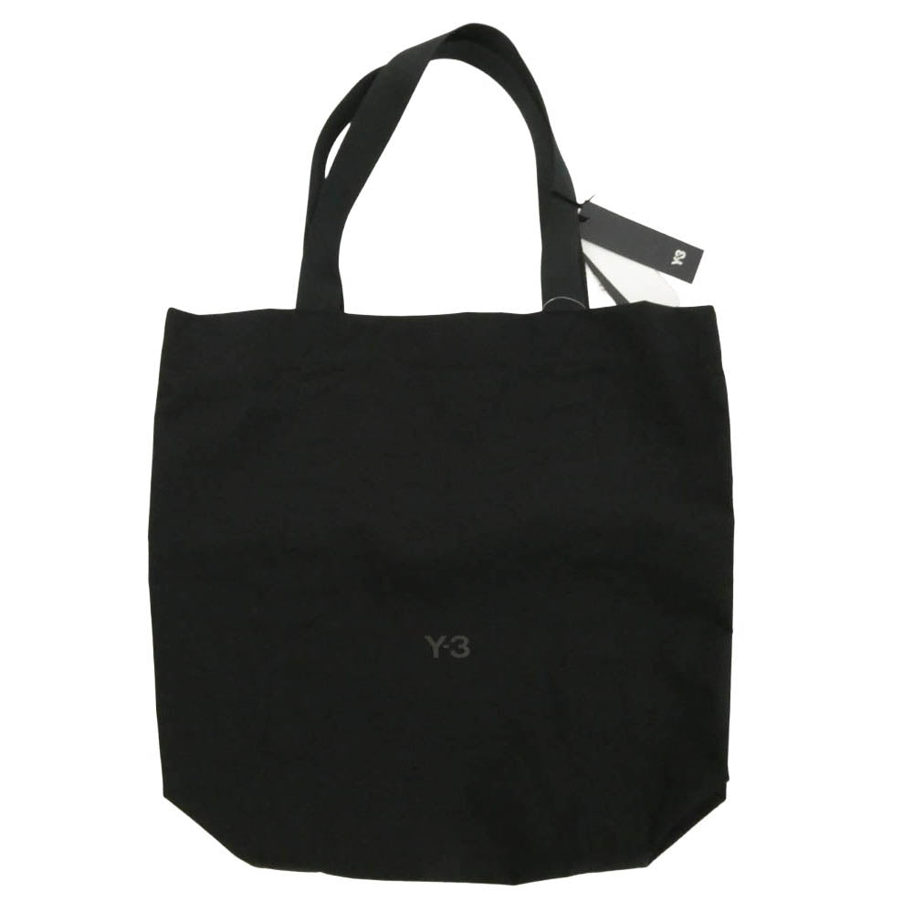 Y-3 Yohji Yamamoto ワイスリー ヨウジヤマモト KW5892 TOTE BAG ロゴプリント ナイロン トートバッグ ブラック系【極上美品】【中古】