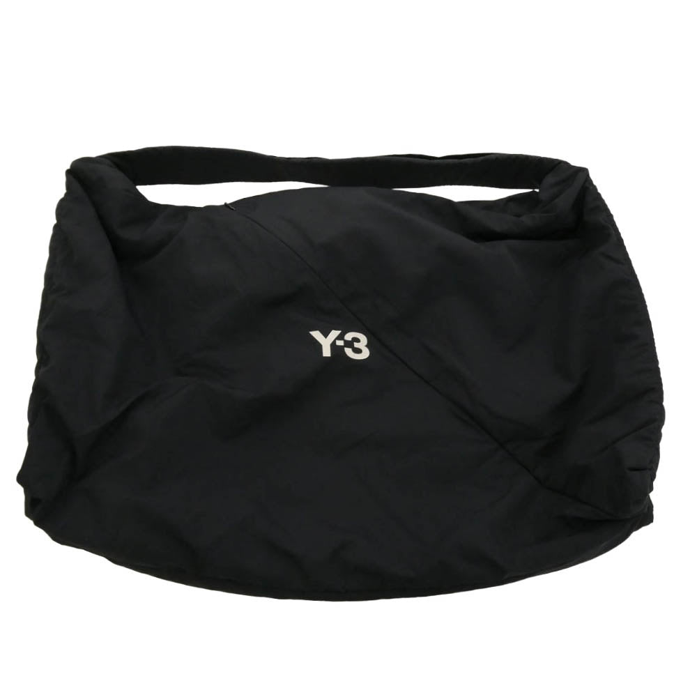 Y-3 Yohji Yamamoto ワイスリー ヨウジヤマモト IY4079 SHOULDER BAG ロゴプリント ナイロン ショルダーバッグ ブラック系【中古】