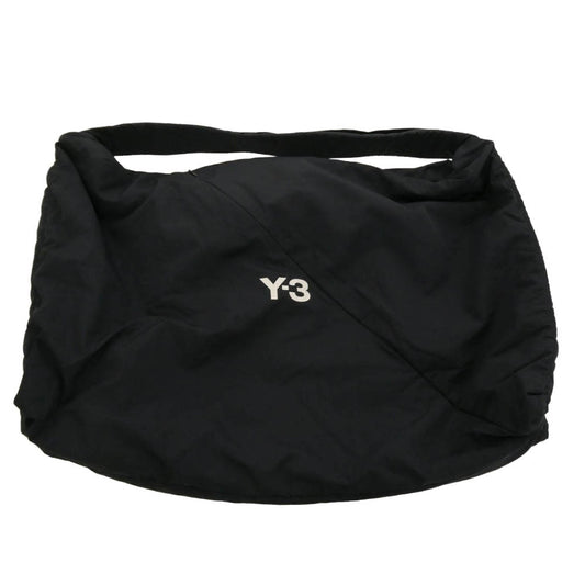 Y-3 Yohji Yamamoto ワイスリー ヨウジヤマモト IY4079 SHOULDER BAG ロゴプリント ナイロン ショルダーバッグ ブラック系【中古】