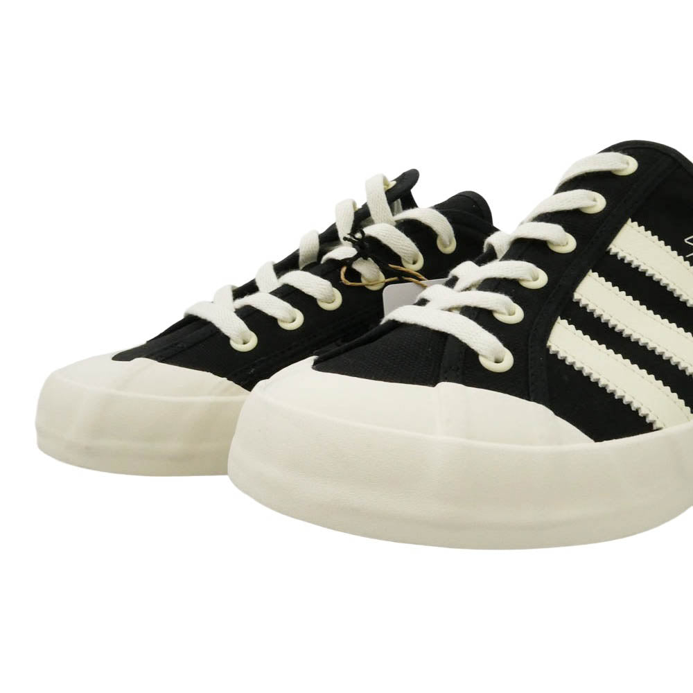 Y-3 Yohji Yamamoto ワイスリー ヨウジヤマモト KH9321 NISI LO ニシ バルカナイズド スリーストライプ キャンバス ローカット スニーカー ホワイト系 ブラック系 27cm【新古品】【未使用】【中古】