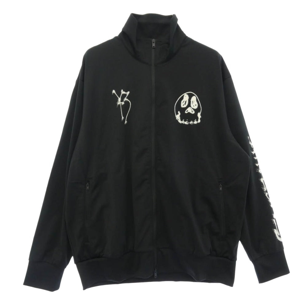 Y-3 Yohji Yamamoto ワイスリー ヨウジヤマモト KQ8595 CHITO GRAPHIC TRACK TOP グラフィックプリント フルジップ トラックトップ トラックジャケット ブラック系 L【極上美品】【中古】