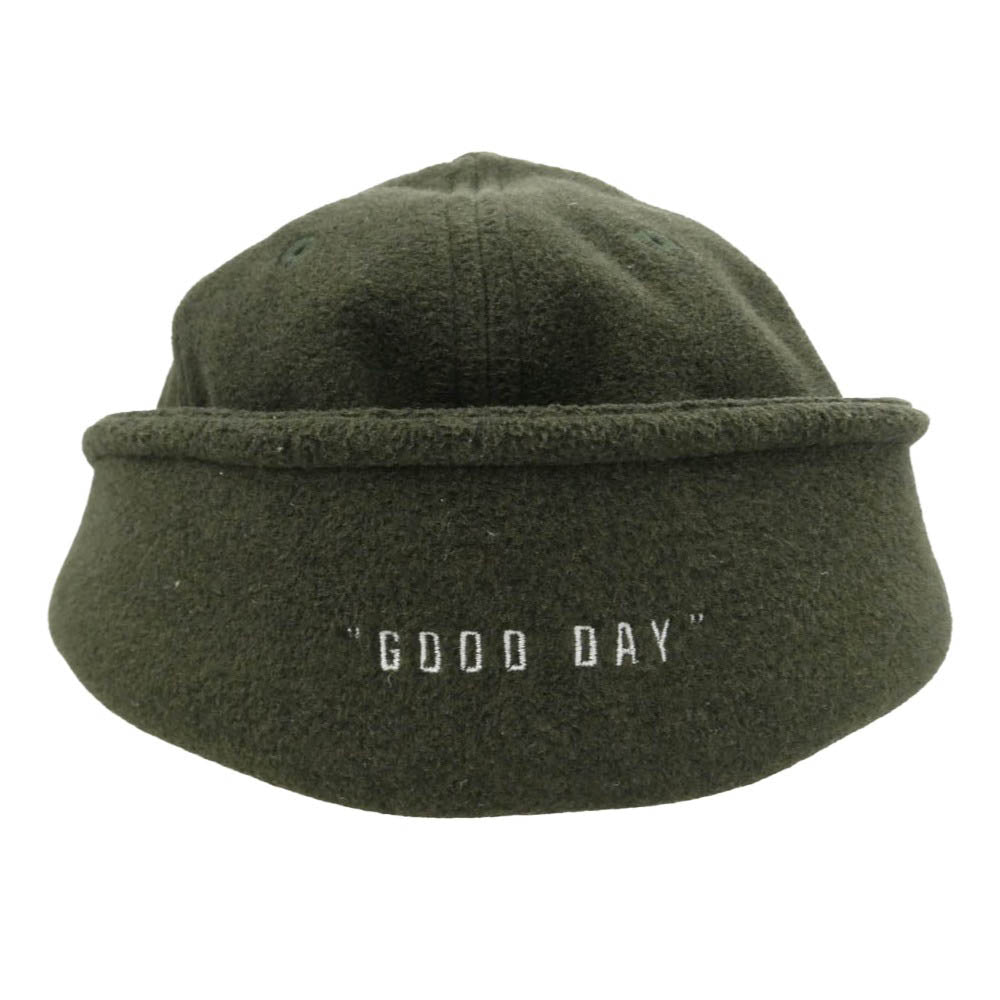 NEW ERA ニューエラ 59FIFTY Flip Down フリップダウン ニューヨーク・ヤンキース ロゴ刺繍 イヤーフラップ キャップ 帽子 カーキ系 60.6ｃｍ【中古】
