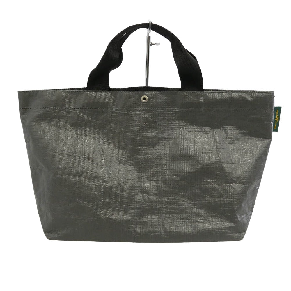 Herve Chapelier エルベ・シャプリエ 2012PP 舟形トート マルシェ トート バッグ M ノワール × ノワール グレー系【中古】