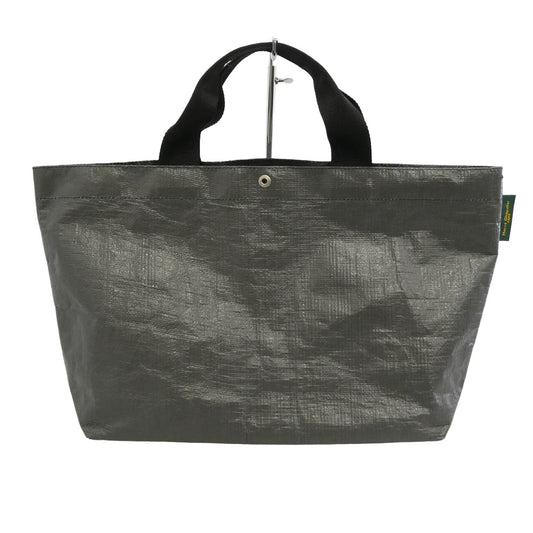 Herve Chapelier エルベ・シャプリエ 2012PP 舟形トート マルシェ トート バッグ M ノワール × ノワール グレー系【中古】
