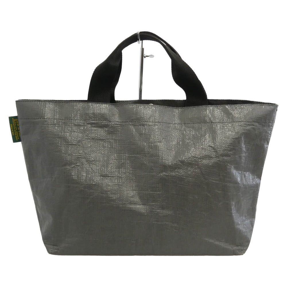 Herve Chapelier エルベ・シャプリエ 2012PP 舟形トート マルシェ トート バッグ M ノワール × ノワール グレー系【中古】