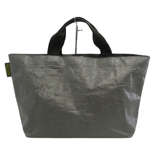 Herve Chapelier エルベ・シャプリエ 2012PP 舟形トート マルシェ トート バッグ M ノワール × ノワール グレー系【中古】