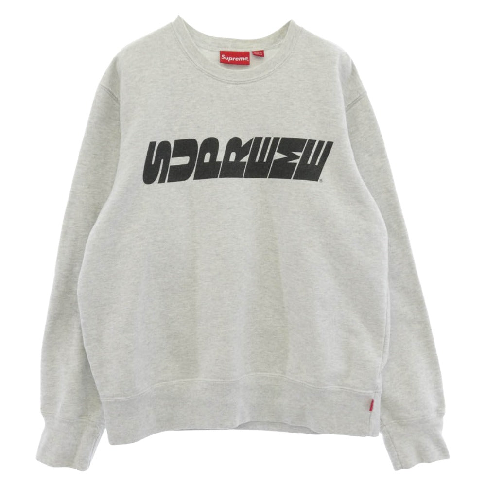 Supreme シュプリーム 19AW Breed Crewneck ロゴ プリント スウェット グレー系 S【中古】