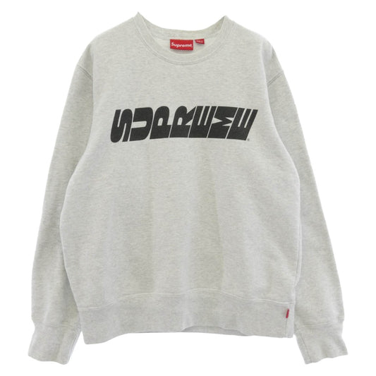 Supreme シュプリーム 19AW Breed Crewneck ロゴ プリント スウェット グレー系 S【中古】