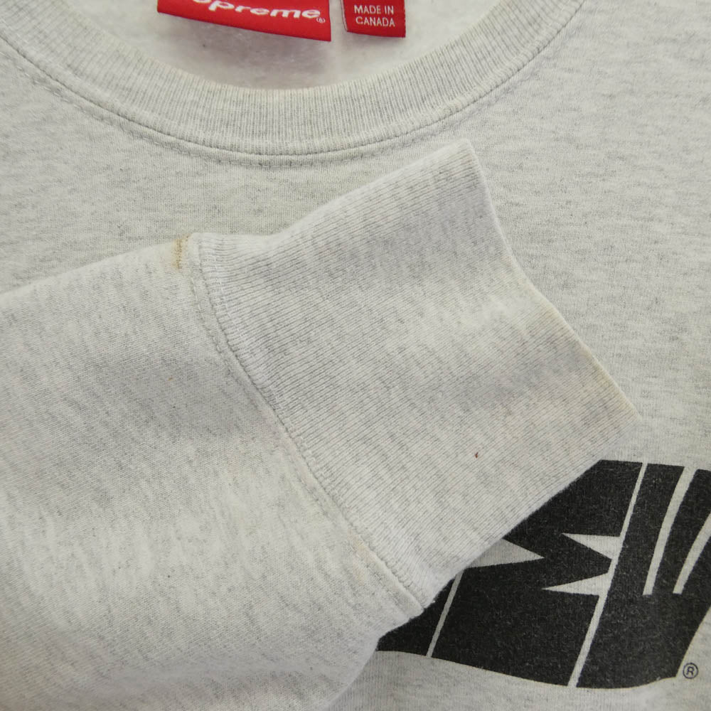 Supreme シュプリーム 19AW Breed Crewneck ロゴ プリント スウェット グレー系 S【中古】