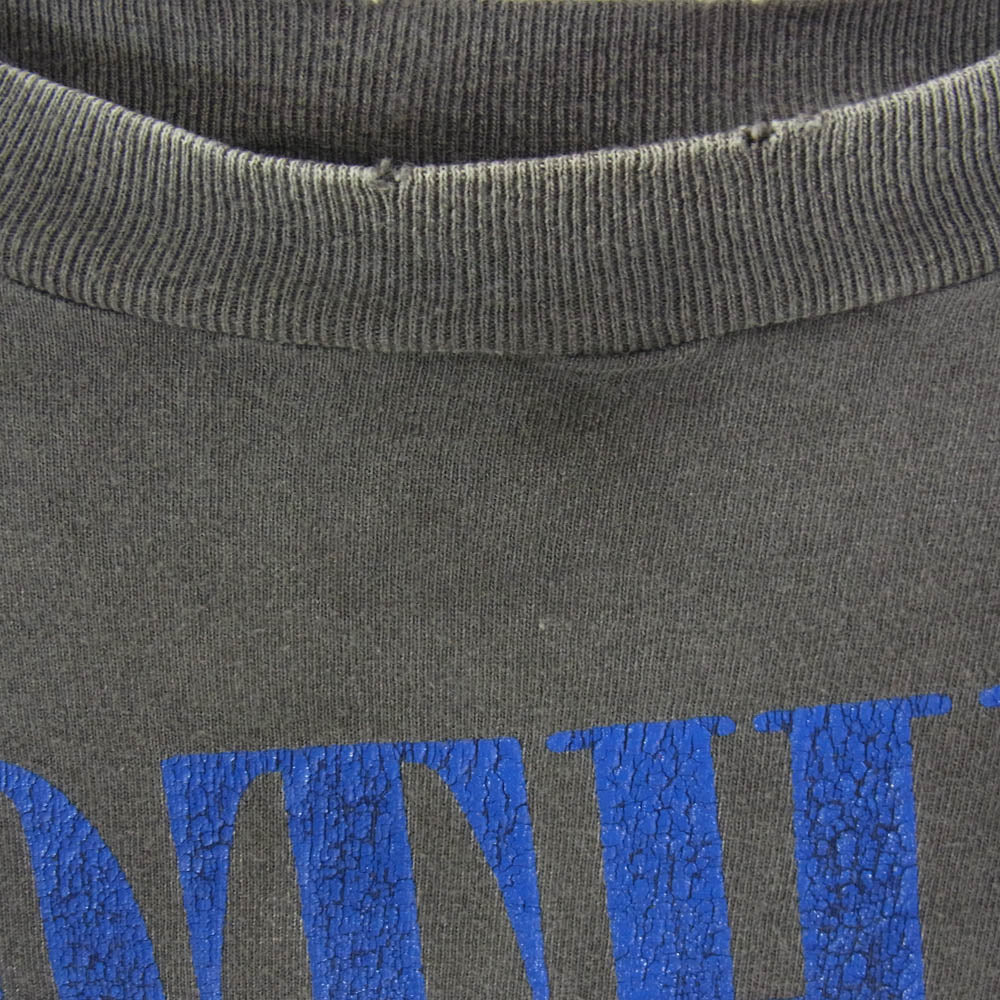 SAINT MICHAEL セントマイケル SM-YS1-0000-C35 × 河村康輔 kosuke kawamura KK LS TEE NOTHING Tee プリント Tシャツ 長袖 グレー系 L【中古】
