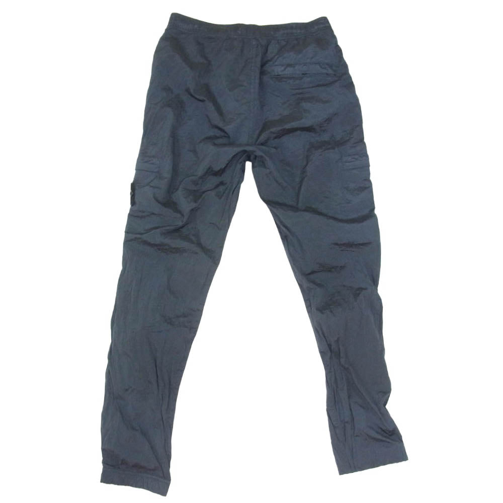 STONE ISLAND ストーンアイランド 22SS 761531021 ロゴワッペン付き ガーメントダイ ナイロン エコナイル ECONYL メタル パンツ ネイビー系 28【中古】