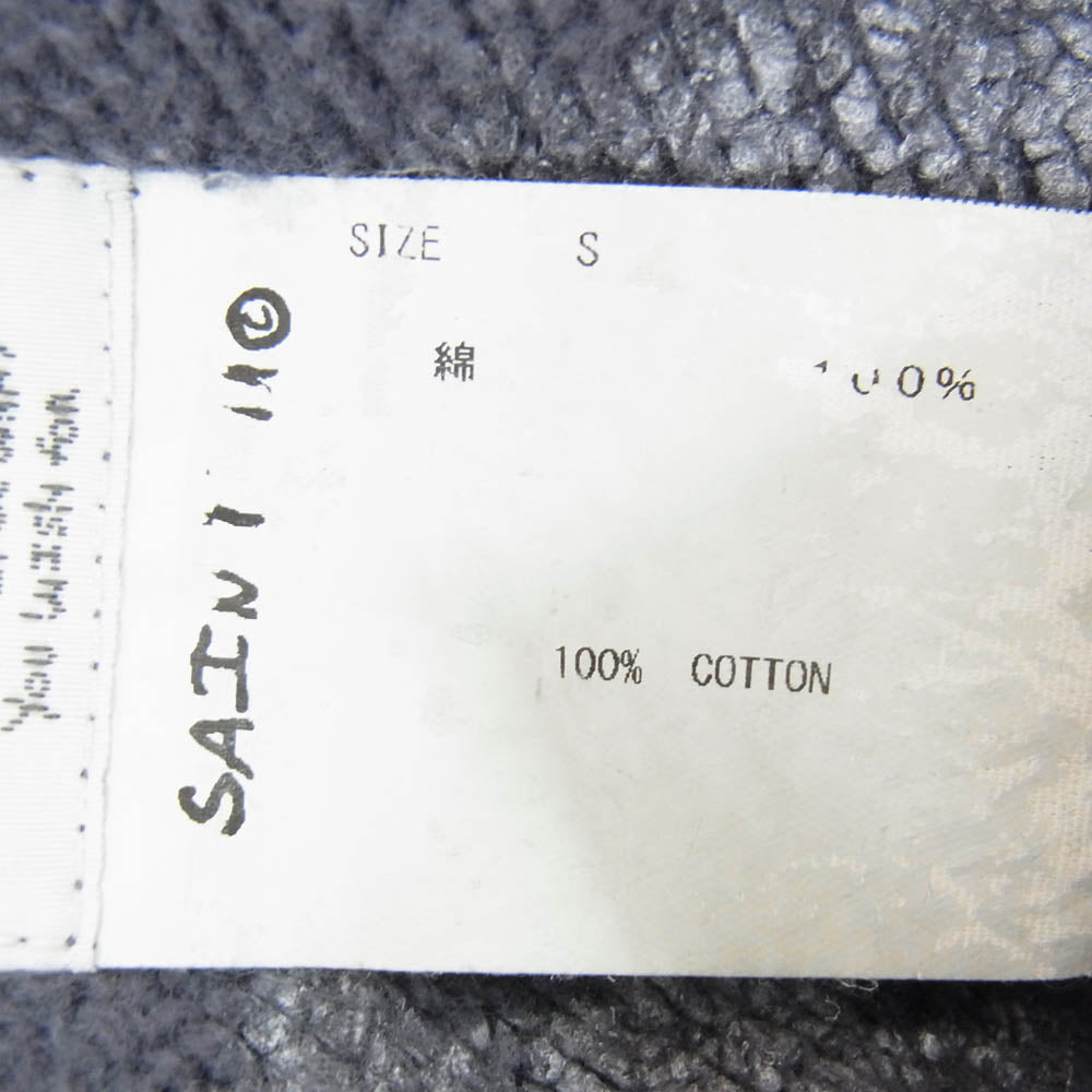 SAINT MICHAEL セントマイケル 21SS SM-S21-0000-048 SM × DENIM TEARS デニムティアーズ CREW SWEATSHIRT プリント スウェット トレーナー グレー系 S【中古】