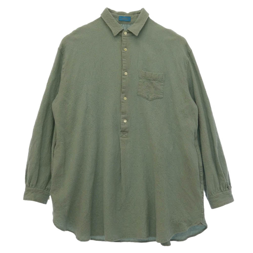UNDERCOVER アンダーカバー 17AW 縮絨 プルオーバー チュニック シャツ ライトグリーン系 1【中古】