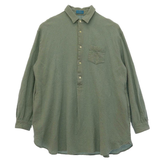 UNDERCOVER アンダーカバー 17AW 縮絨 プルオーバー チュニック シャツ ライトグリーン系 1【中古】