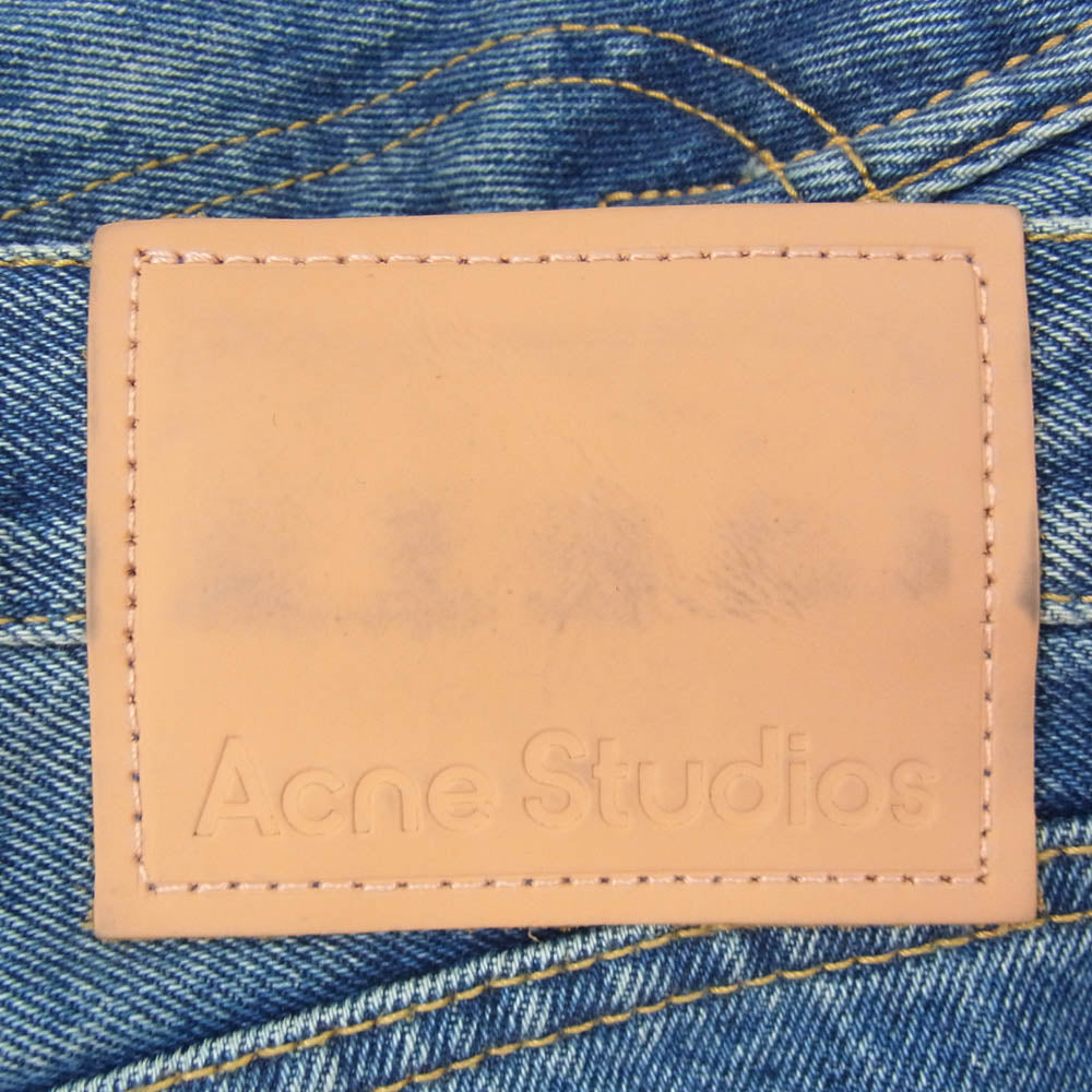ACNE STUDIOS アクネストゥディオズ B00149 Vintage Blue ダメージ加工 リラックスフィット デニム パンツ ジーンズ インディゴブルー系 32【美品】【中古】