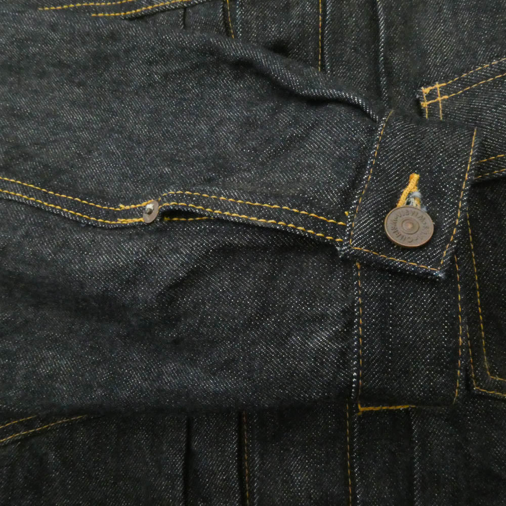 VISVIM ビズビム 25SS 0125105006002 SS 101X JKT RAW MUD OD 13oz 天然染色加工 デニム ジャケット インディゴブルー系 3【美品】【中古】