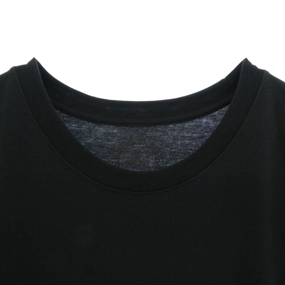 CHROME HEARTS クロムハーツ（原本無） Hollywood Vertical Logo Tee Neon ハリウッド バーティカル ネオンロゴ プリント 半袖 カットソー Tシャツ ブラック系 XL【中古】
